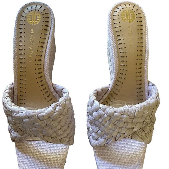 #100 ANTONIO MELANI Weave Wedge Heels - Picture 2 of 6